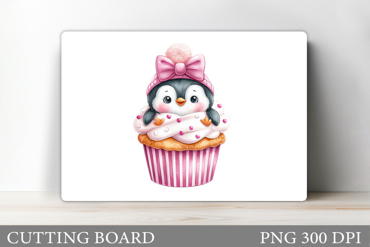 Cute Penguin Cutting Board. Christmas Cutting Board Design
