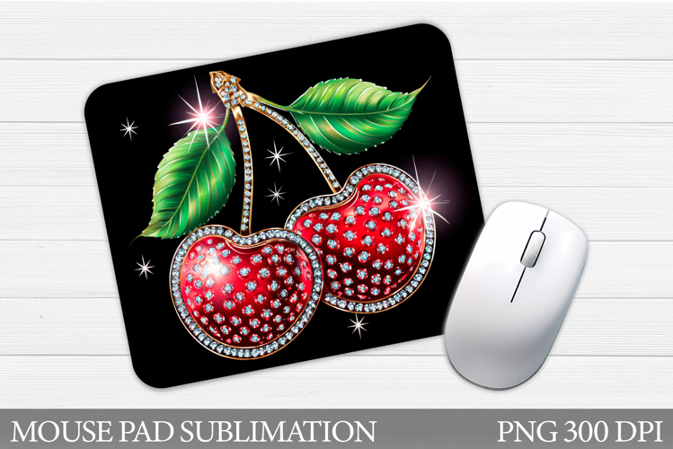 Cherries Mouse Pad. Cherry Mouse Pad Sublimation