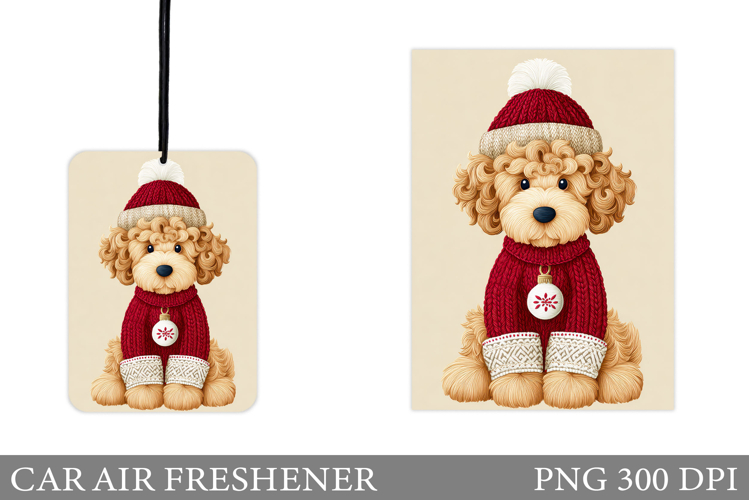 Cute Dog Car Air Freshener. Christmas Car Air Freshener