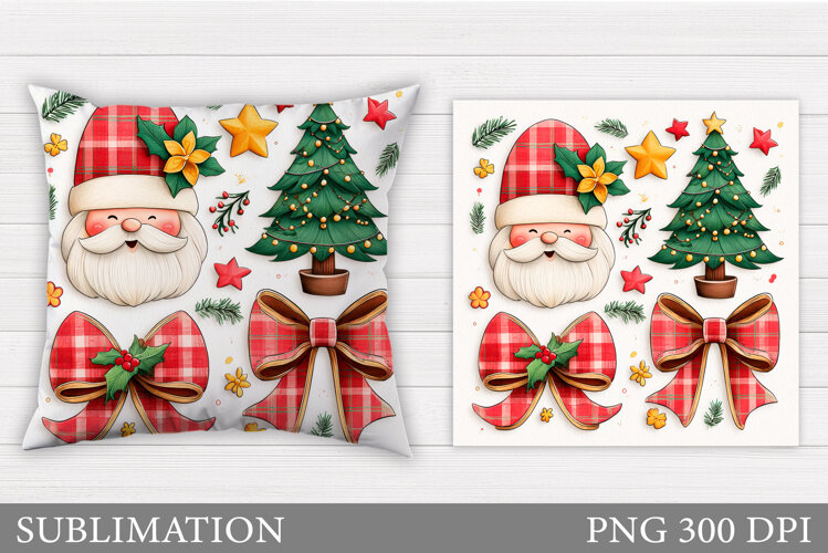 Christmas Pillow Design. Christmas Sublimation example image 1