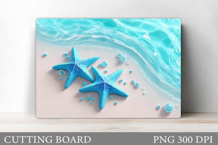 Starfish Cutting Board. Starfish Flowers Cutting Board