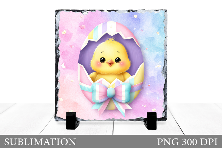 Easter Chick Sublimation. Easter Chick Slate Design