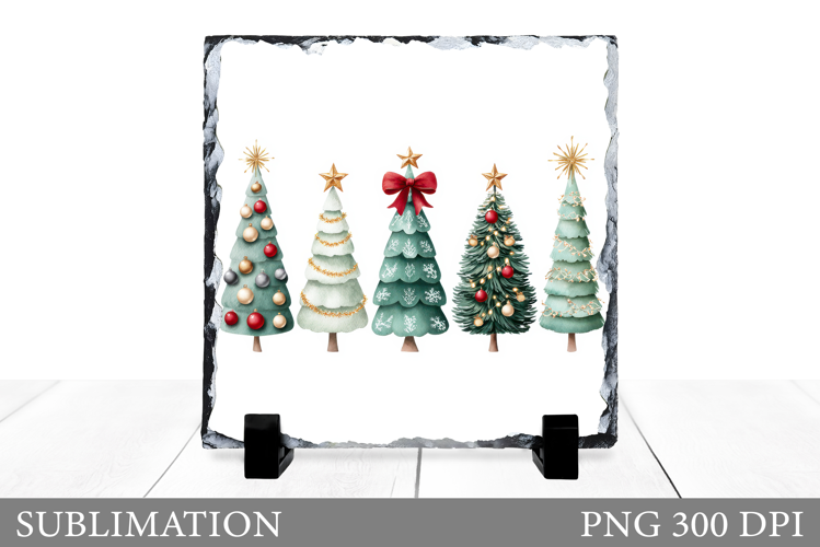 Christmas Tree Sublimation. Christmas Tree Slate Design