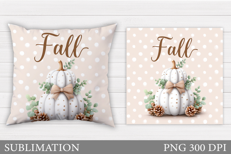 Fall Pumpkin Pillow Design. Fall Sublimation