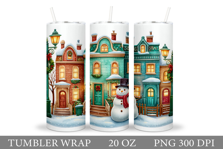 Cute Snowman Tumbler. Christmas Snowman Tumbler Sublimation