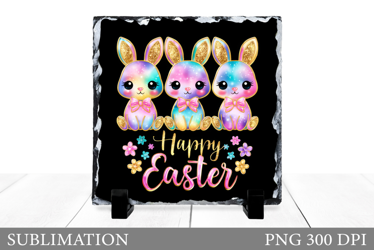 Easter Bunny Slate Design. Easter Bunny Sublimation