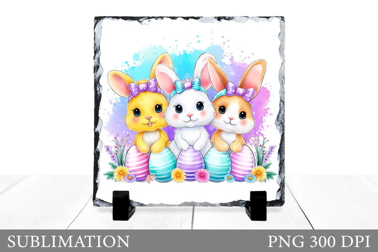 Easter Bunny Slate Design. Easter Bunny Sublimation