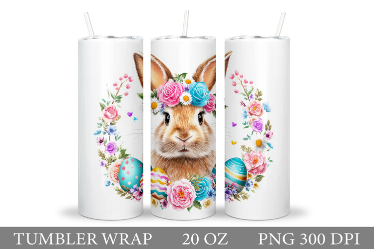 Easter Bunny Tumbler Design. Easter Tumbler Sublimation
