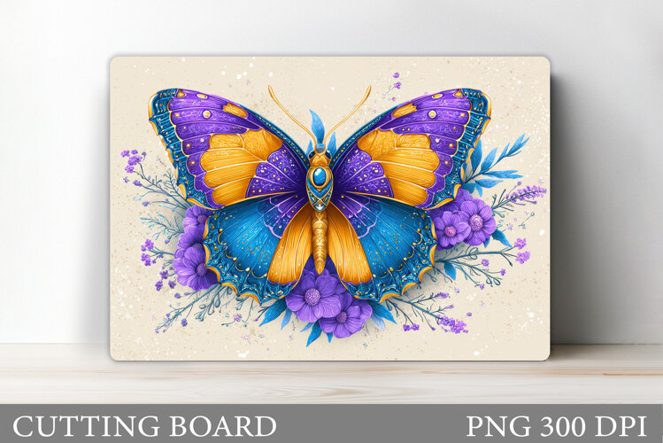Butterfly Cutting Board. Butterfly Sublimation example image 1
