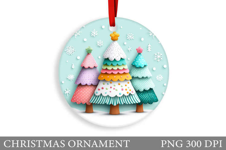 Christmas Tree Christmas Ornament. Christmas Sublimation