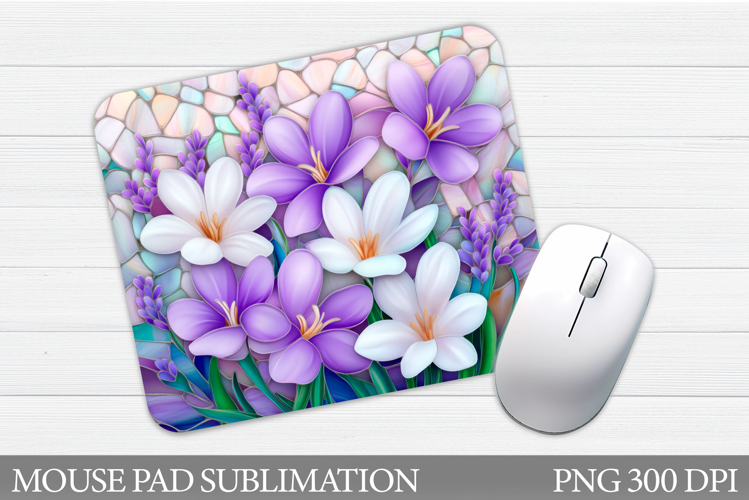 Floral Mouse Pad Sublimation. Flowers Mouse Pad Design