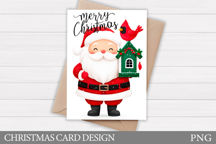Santa Claus Card Printable. Christmas Card Design