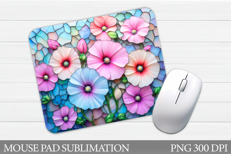 Floral Mouse Pad Sublimation. Flowers Mouse Pad Design