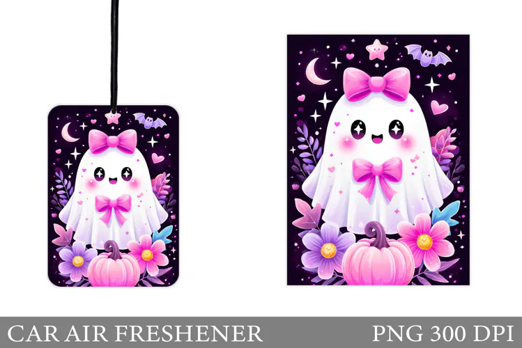 Ghost Car Air Freshener. Halloween Car Air Freshener