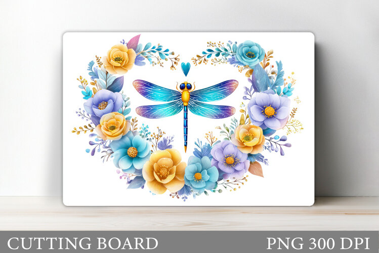Dragonfly Cutting Board Design. Dragonfly Sublimation example image 1