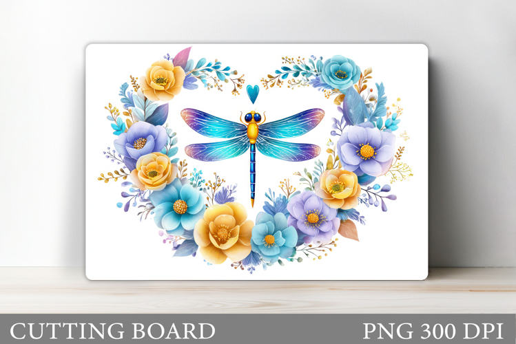 Dragonfly Cutting Board Design. Dragonfly Sublimation