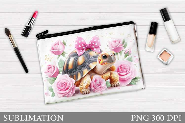 Turtle Makeup Bag Design. Turtle Sublimation