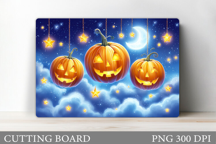 Halloween Cutting Board. Pumpkin Cutting Board Sublimation example image 1