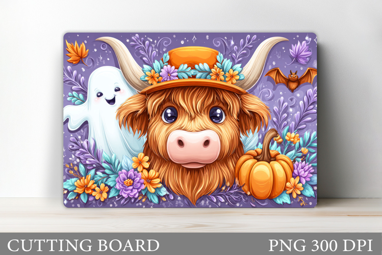 Halloween Cow Cutting Board. Halloween Cutting Board Design