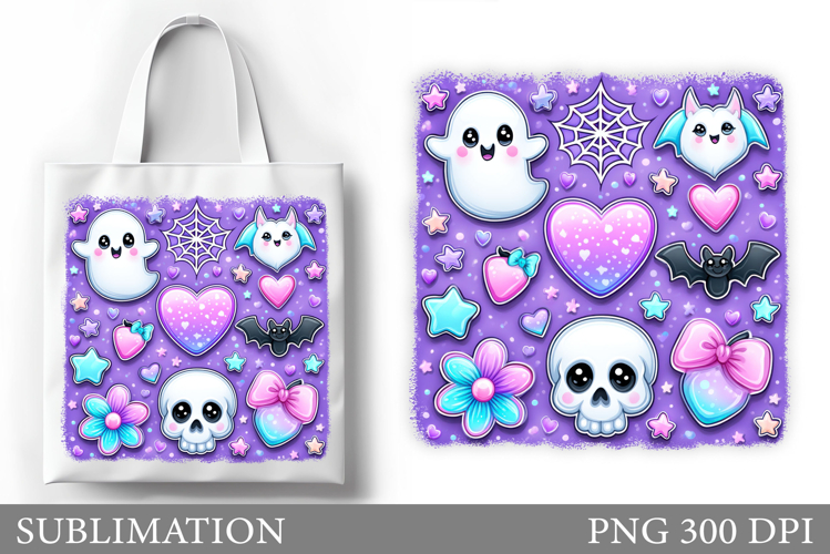 Halloween Sublimation. Halloween Tote Bag Design