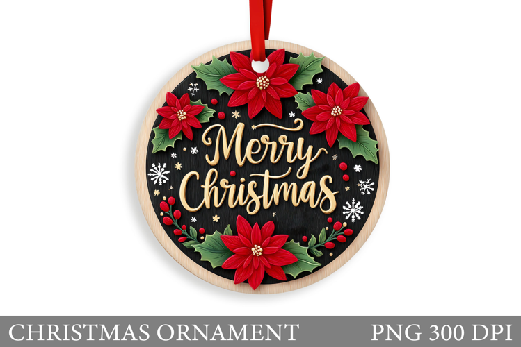 Christmas Ornament Sublimation. Winter Christmas Ornament