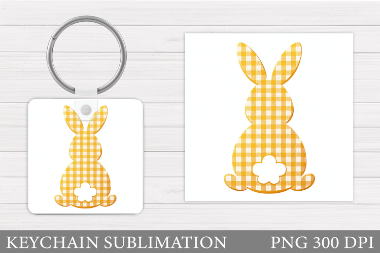 Cute Bunny Keychain. Spring Bunny Keychain Design