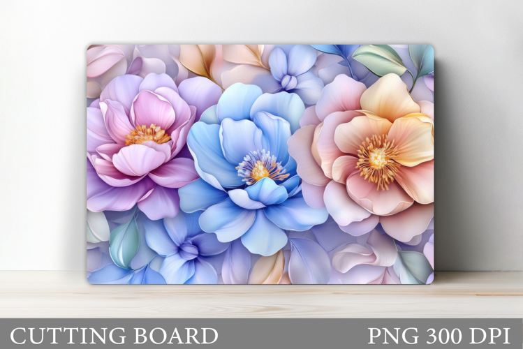 Flowers Cutting Board. Floral Cutting Board Sublimation
