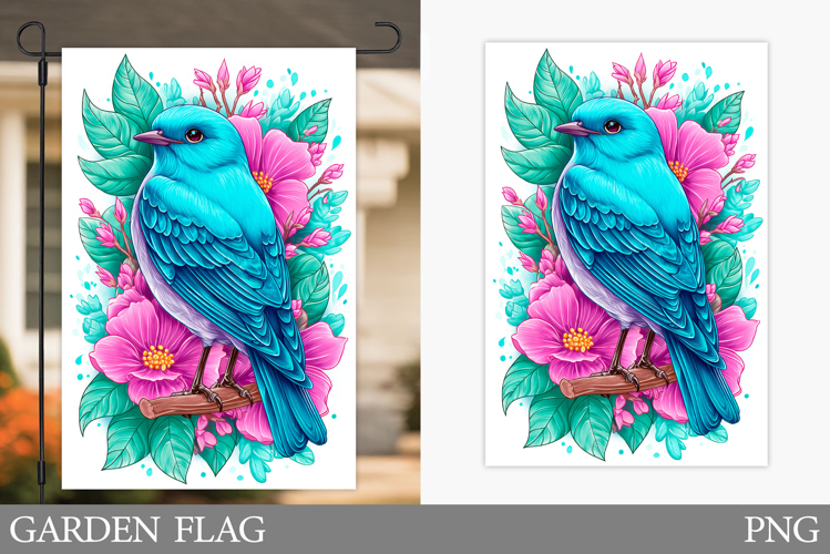 Bird Garden Flag Design. Bird Sublimation