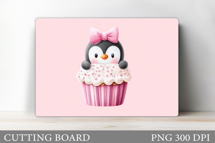 Cute Penguin Cutting Board. Christmas Cutting Board Design