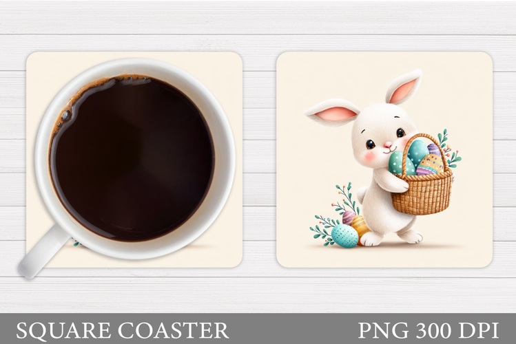 Easter Bunny Coaster. Bunny Easter Coaster Design