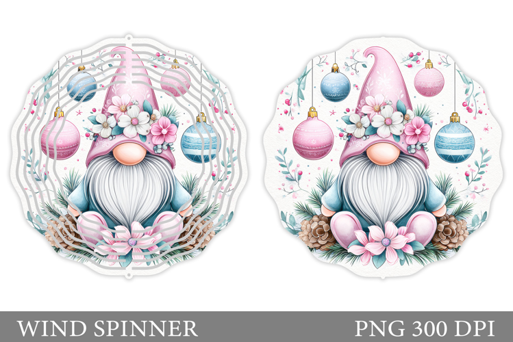 Christmas Gnome Wind Spinner. Christmas Wind Spinner Design
