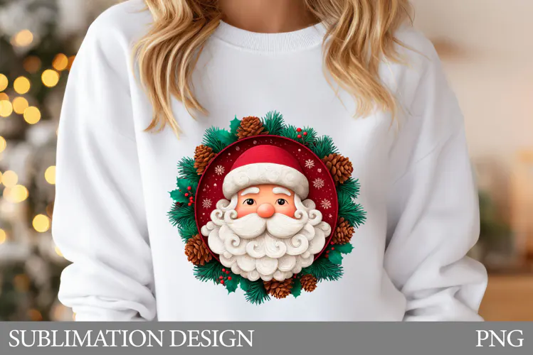 Santa Claus Sublimation. Santa Claus T-Shirt Design