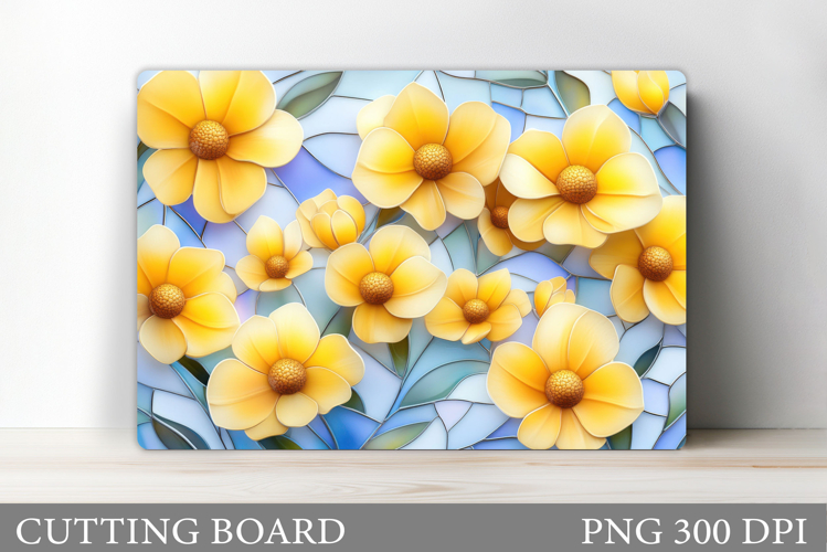 Flowers Cutting Board. Floral Cutting Board Sublimation