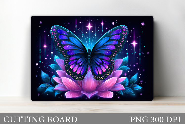 Butterfly Cutting Board. Flowers Cutting Board Sublimation