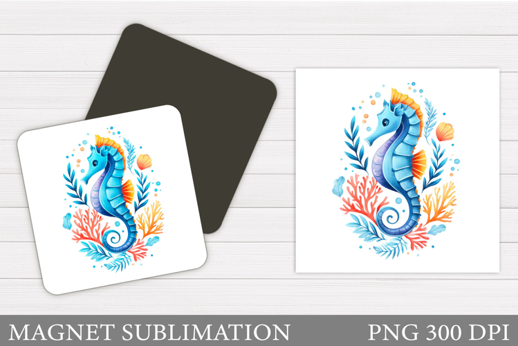 Seahorse Magnet Design. Sea Magnet Sublimation
