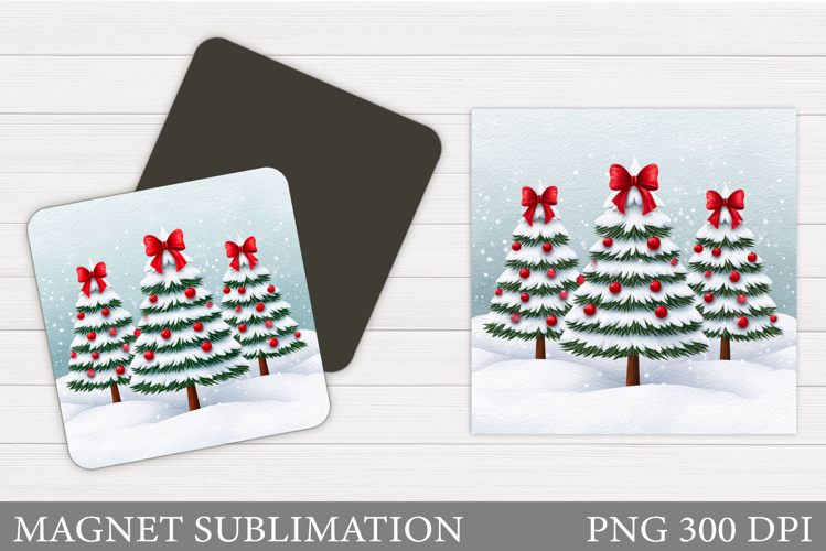Christmas Tree Magnet Sublimation. Christmas Magnet Design
