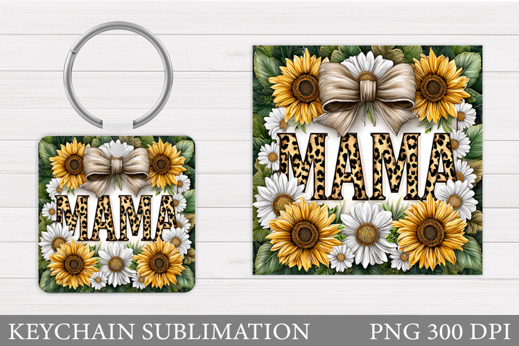 Mother's Day Keychain Design. Mother's Day Sublimation