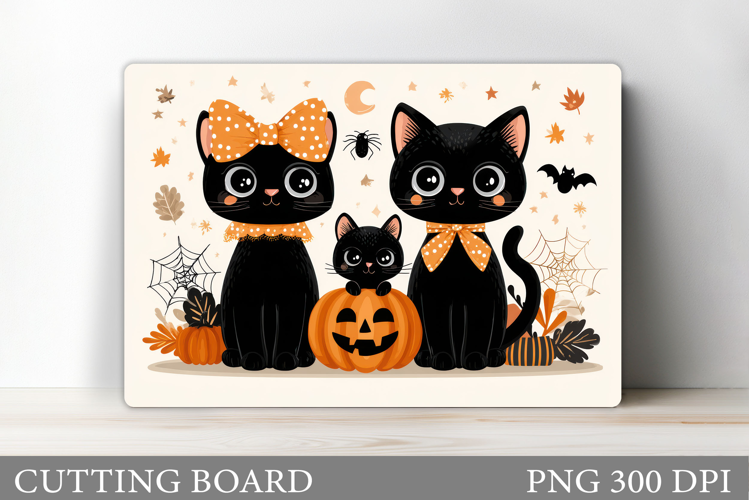 Halloween Cat Cutting Board. Halloween Cutting Board Design