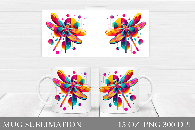 Dragonfly Mug Design. Dragonfly Sublimation