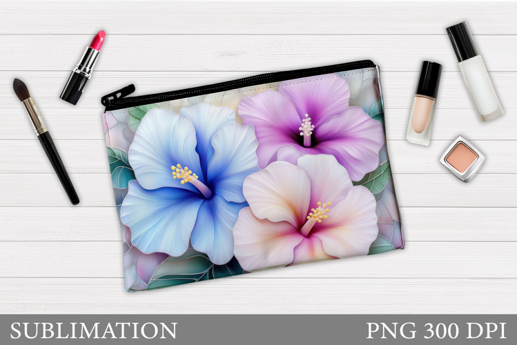 Flowers Makeup Bag Design. Flowers Sublimation