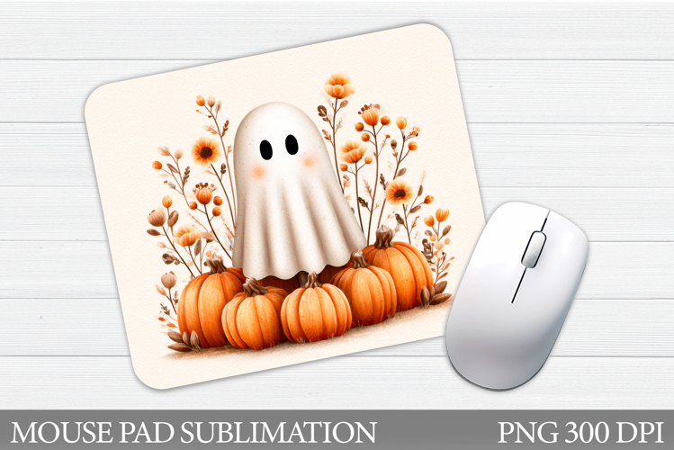 Halloween Ghost Mouse Pad. Halloween Mouse Pad Sublimation