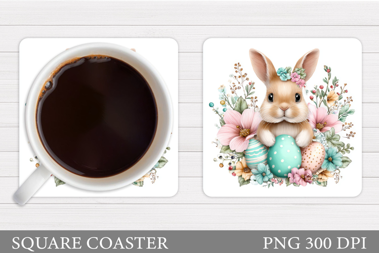 Easter Bunny Coaster. Bunny Easter Coaster Design
