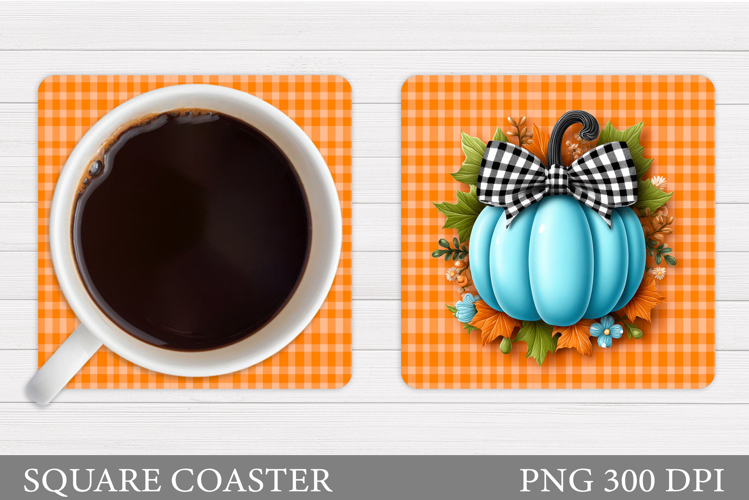 Fall Pumpkin Coaster. Fall Coaster Sublimation