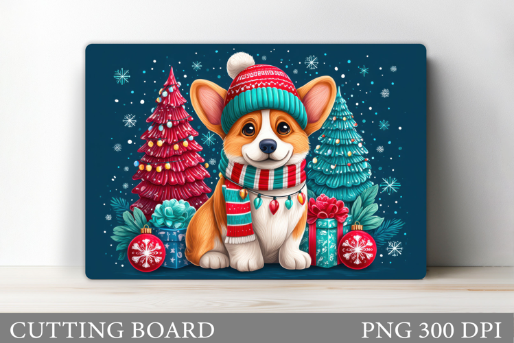 Christmas Dog Cutting Board. Christmas Cutting Board Design
