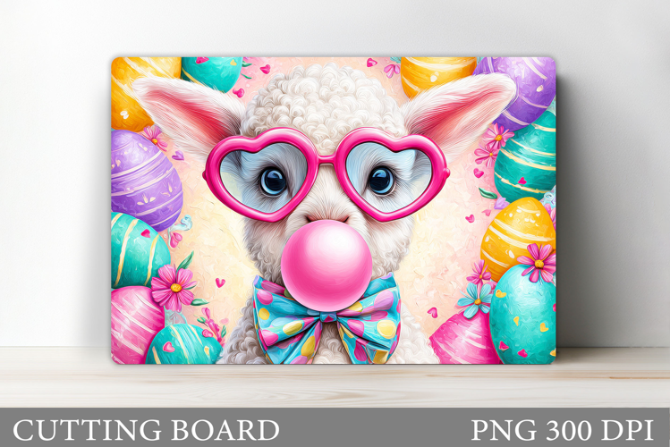 Easter Lamb Cutting Board. Easter Cutting Board Design