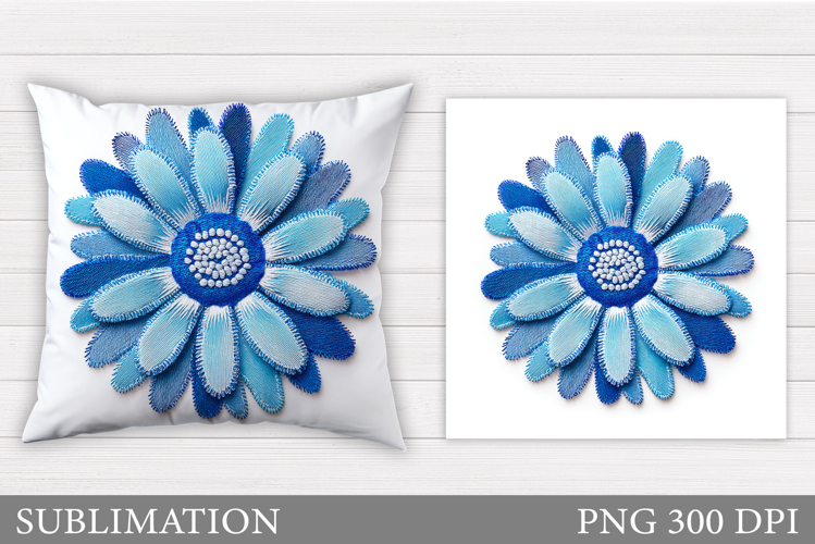 Flower Pillow Design. Floral Pillow Sublimation