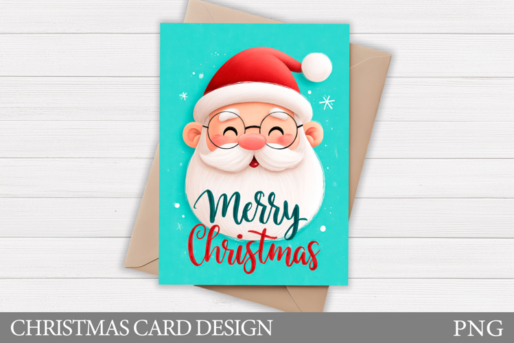 Christmas Card Design. Santa Claus Card Printable