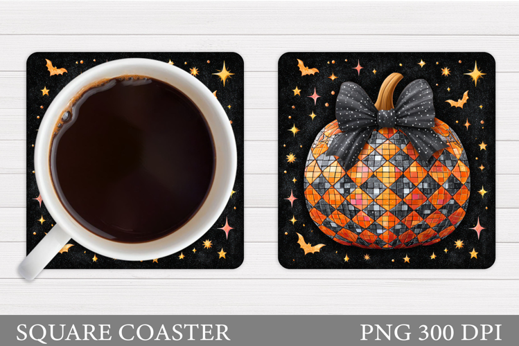 Halloween Pumpkin Coaster. Halloween Coaster Design