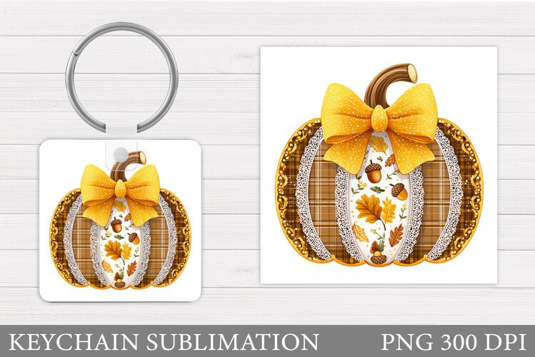 Pumpkin Keychain Design. Pumpkin Sublimation example image 1