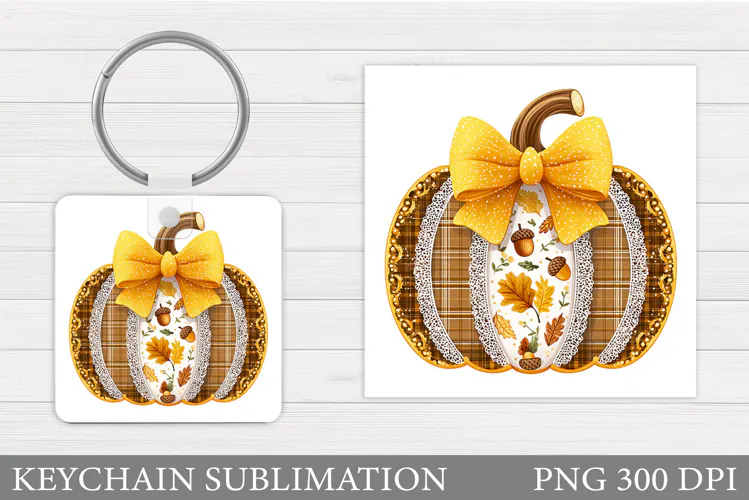 Pumpkin Keychain Design. Pumpkin Sublimation